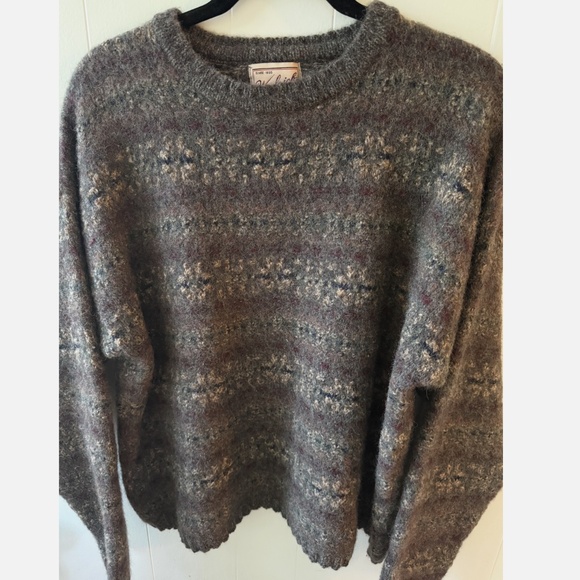 EUC Woolrich Wool Blend Multi Colored Fair Isle Sweater Men’s Size XL - Picture 9 of 9